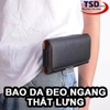 Bao Da Điện Thoại Gài Thắt Lưng Cao Cấp Đeo NGANG Bên Hông