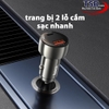 Tẩu Sạc Xe Hơi Đa Năng Sạc Nhanh Hoco Z50 Chính Hãng