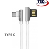 Cáp Sạc Hoco U42 Chính Hãng Chân Gập Chống Gãy ( Lightning – Type C )