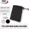 Túi Lưới Đựng Pin Dự Phòng, Tai Nghe, Cáp Sạc Thoáng Khí