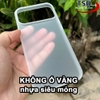 Combo 2 Ốp Lưng Trong Nhám Unibody iPhone 17 PRO MAX Siêu Mỏng