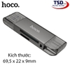 Đầu Đọc Thẻ Nhớ Đa Năng 2 in 1 Hoco HB39 Tốc Độ Cao