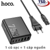 Bộ Sạc Nhanh Hoco C133A Gan 75W Tích Hợp Dây Nguồn Nối Dài