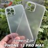 Combo 2 Ốp Lưng Trong Nhám Unibody iPhone 12 Pro Max Siêu Mỏng