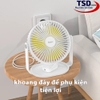 Quạt Để Bàn 4 Tốc Độ Tích Hợp Đèn Ngủ Hoco F14 Chính Hãng