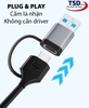 HUB Remax RU-U7 Chuyển Đổi Cổng USB A / Type C Ra USB 3.0, 2.0, Thẻ Nhớ Tốc Độ Cao