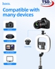 Gậy Tripod 3 Chân Bluetooth Tích Hợp Đèn Livestream Trợ Sáng Hoco LV03 Plus Chính Hãng