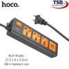 Ổ Cắm Điện Đa Năng Có Cổng Sạc USB Hoco DC31 2500W Chính Hãng