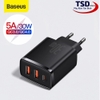Củ Sạc Nhanh Baseus 30W Compact Quick Charger ( USB Dual Port + Type C, 30w PD / QC3.0 Multi Quick Charge Support )