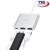 Hub Chuyển Type C Ra USB 3.0 , HDMI & PD 2.0 Hoco HB14 Chính Hãng