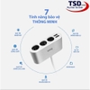 Tẩu Sạc Ô tô Đa Năng Chia Tẩu Hoco Z13 Chính Hãng