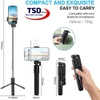 Gậy Tripod 3 Chân Selfie Stick R1S Tích Hợp Đèn Trợ Sáng Chụp Ảnh ( Kết Nối Bằng Bluetooth )