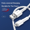 Cáp Sạc Nhanh Baseus Mini White Cổng Micro USB Chính Hãng ( Quick Charging & Sync Data TPE Cable )