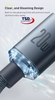 Cáp Sạc Nhanh PD 20W Crystal Shine Type C To Lightning Baseus Fast Charge Dài 1.2 Mét Chính Hãng