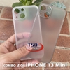 Combo 2 Ốp Lưng Trong Nhám Unibody iPhone 13 Mini Siêu Mỏng