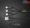 Cáp 3 Đầu Remax RC-131TH Chính Hãng ( Lightning - Micro USB - Type C )