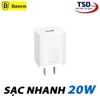 Củ Sạc Nhanh Baseus PD 20W Super Si Chính Hãng