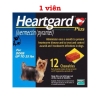Heartgard Plus for dog up to 25ibs / Thuốc xổ giun cho chó dưới 11,5kg (1 viên)