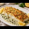 Cá Tuyết Nướng Phô Mai Parmesan Và Hạt Óc Chó