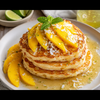 Công Thức Và Cách Làm Bánh Kếp (Pancake) Dừa Với Xoài Và Sốt Chanh