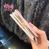 Bóp ví tiền cầm tay nút bấm da mềm kiểu ánh kim nơ to Hello Kitty nhiều ngăn ( 11.5x2x9 ) màu hồng phấn dành cho nữ và các bạn gái  - 120DD4459