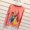 Áo tay dài trẻ em hình công chúa Princess Disney màu hồng size XS/S cho bé gái 5,6 tuổi (Mỹ US-UK) - ATPNC01