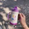 Bình nước giữ nhiệt 2 quai cầm hình công chúa Princess màu tím cho trẻ em, các bé, học sinh - (250ml) - WD-3226T