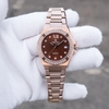 ĐỒNG HỒ CẶP ĐÔI OBLVLO AW-D-N SWISS QUARTZ MÀU NÂU ĐÍNH ĐÁ SANG TRỌNG