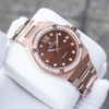 ĐỒNG HỒ CẶP ĐÔI OBLVLO AW-D-N SWISS QUARTZ MÀU NÂU ĐÍNH ĐÁ SANG TRỌNG