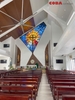 Tranh kính nhà thờ điêu khắc kính Coba Artglass