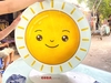 Ô Kính Tròn Điêu Khắc Hình Mặt Trời