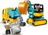 Đồ chơi LEGO Duplo 10931 - Xe tải và xe xúc của bé (LEGO 10931 Truck & Tracked Excavator)