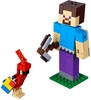 Đồ chơi LEGO Minecraft 21148 - Mô Hình Minecraft Steve và Chim Vẹt (LEGO 21148 Minecraft Steve BigFig with Parrot)