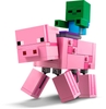 Đồ chơi LEGO Minecraft 21157 - Mô hình Zombie và Chú Heo (LEGO 21157 BigFig Pig with Baby Zombie)