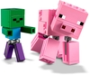 Đồ chơi LEGO Minecraft 21157 - Mô hình Zombie và Chú Heo (LEGO 21157 BigFig Pig with Baby Zombie)