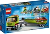 Đồ chơi LEGO City 60254 - Thuyền Đua Vận Chuyển (LEGO 60254 Race Boat Transporter)