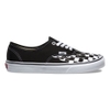 VANS CHECKER FLAME AUTHENTIC BLACK TRUE WHITE VN0A38EMRX8 - VANS VN