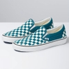 VANS CHECKERBOARD CLASSIC SLIP-ON BLUE CORAL TRUE WHITE