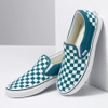 VANS CHECKERBOARD CLASSIC SLIP-ON BLUE CORAL TRUE WHITE