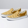VANS CHECKERBOARD CLASSIC SLIP-ON GOLDEN BROWN TRUE WHITE