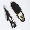 VANS FLAME CLASSIC SLIP-ON BLACK WHITE