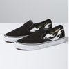 VANS FLAME CLASSIC SLIP-ON BLACK WHITE