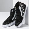 VANS FLAME SK8-HI BLACK WHITE