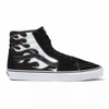 VANS FLAME SK8-HI BLACK WHITE