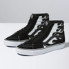 VANS FLAME SK8-HI BLACK WHITE