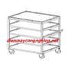 Xe đẩy phục vụ 5 tầng