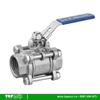 Van bi 3 thân nối ren inox 304