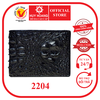 Bóp nam da cá sấu nguyên con màu đen HD2204