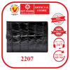 Bóp nam Huy Hoàng da cá sấu gai đuôi màu đen HD2207
