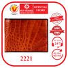 Bóp nam da cá sấu ngăn sau màu vàng bò HD2221